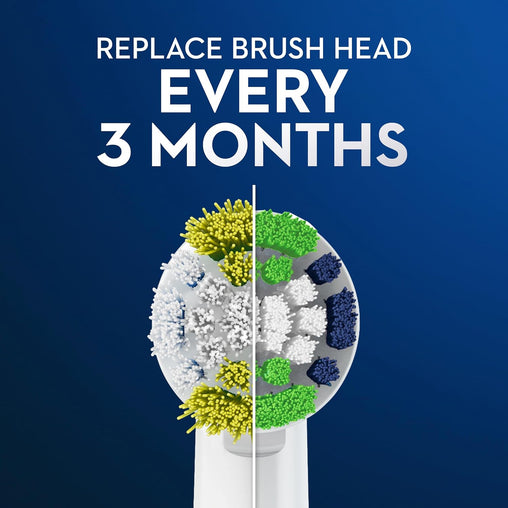 Oral-B Precision Clean Electric Toothbrush Replacement Brush Heads Refill, White - 3 Pack