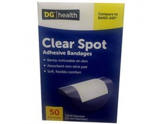 DG Health Clear Spot Adhesive Bandages, 50 ct