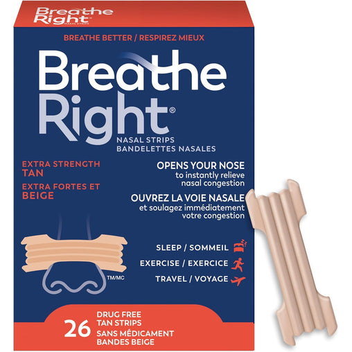 Breathe Right Extra Strength Nasal Strips - 26 Strips