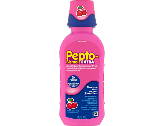 Pepto-Bismol Extra Liquid, Cherry - 350 mL