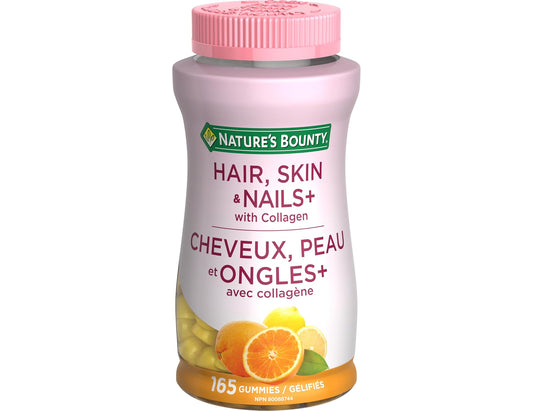 Nature's Bounty Hair, Skin & Nails Gummies with Collagen, 165 ct