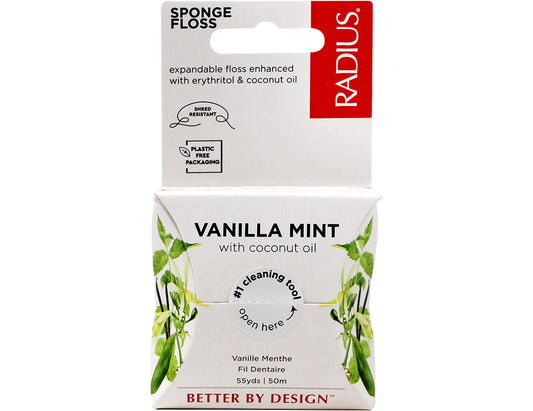 RADIUS Vanilla Mint Dental Floss 55 Yards