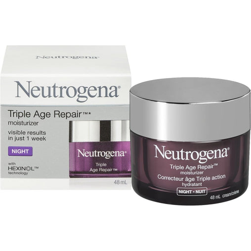 Neutrogena Night Cream, Triple Age Repair, Tone, and Firmness, 48 mL
