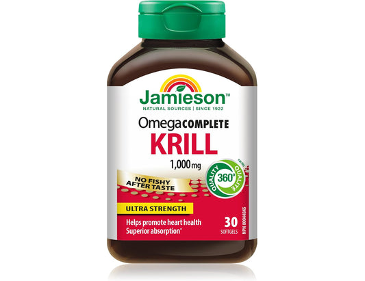 Jamieson Omega Complete Super Krill Ultra Strength 1000 mg, 30 Capsules