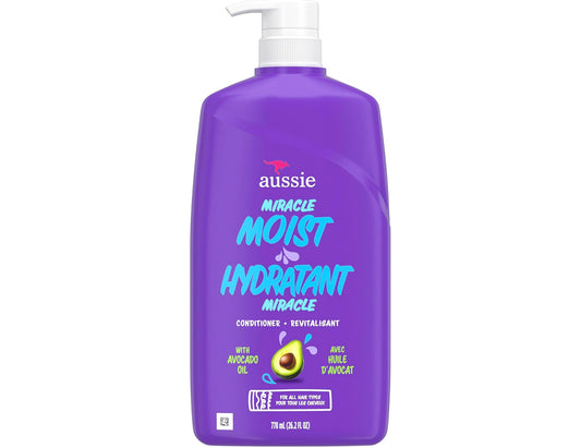Aussie Miracle Moist Avocado & Jojoba Oil Conditioner - 778 mL