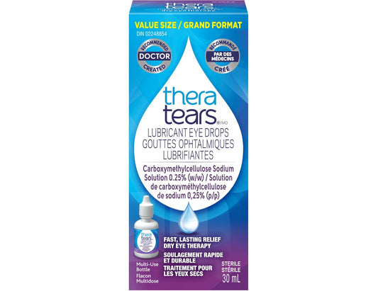 Thera Tears Lubricating Eye Drops for Dry Eyes, 30 mL