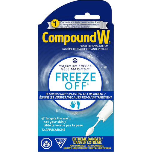 Compound W Freeze Off, Maximum Strength Wart Remover System - 12 Count
