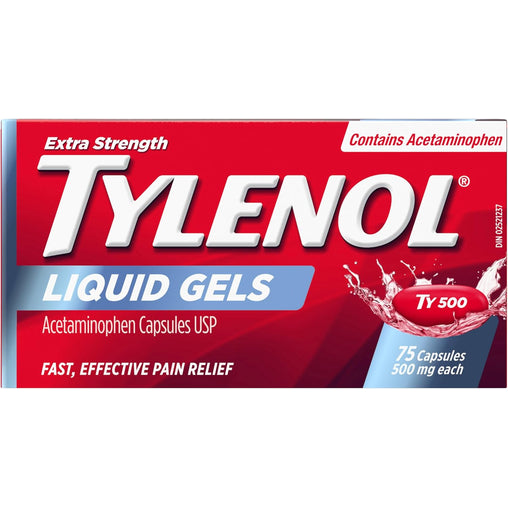 Extra Strength Tylenol 500 mg - 75 Liquid Gels