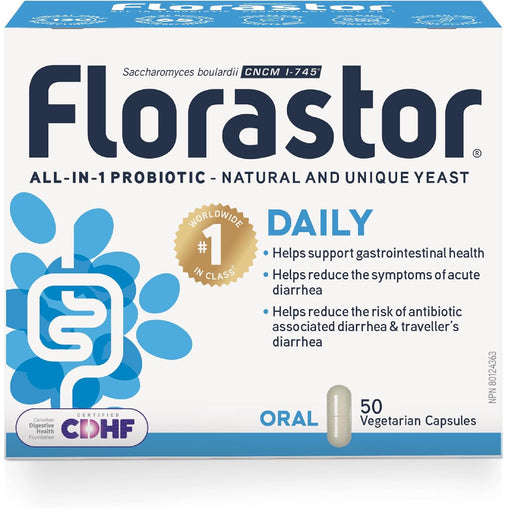 Florastor Daily Probiotic 50 Capsules