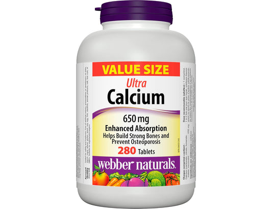 Webber Naturals Calcium Ultra, Enhanced Absorption - 280 Tablets