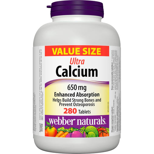 Webber Naturals Calcium Ultra, Enhanced Absorption - 280 Tablets