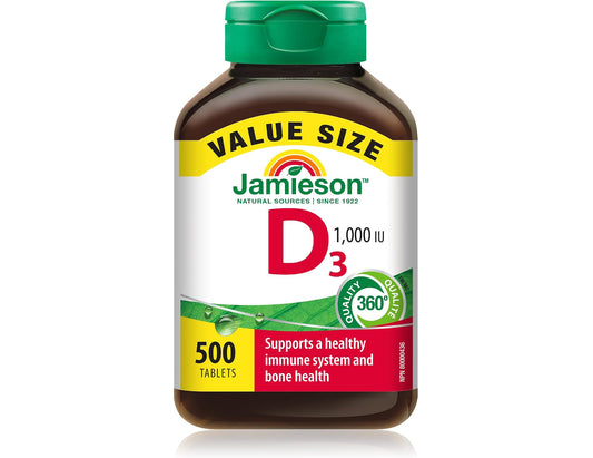 Jamieson Vitamin D3 1,000 IU - 500 tablets
