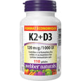Webber Naturals Vitamin K2 + D3 120 mcg/1000 IU – 110 Softgels