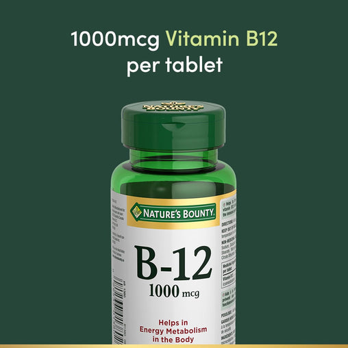 Nature's Bounty Vitamin B-12 1000 mcg, 150 Tablets