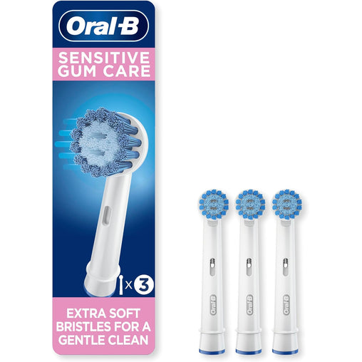 Oral-B Sensitive Gum Care, Replacement Brush Heads - 3 Pack