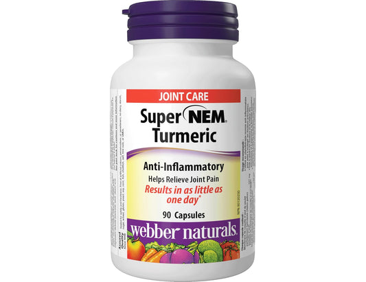 Webber Naturals Super NEM Turmeric, 90 Capsules
