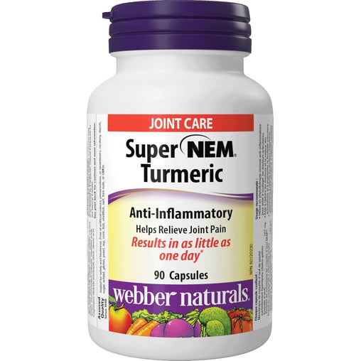 Webber Naturals Super NEM Turmeric, 90 Capsules