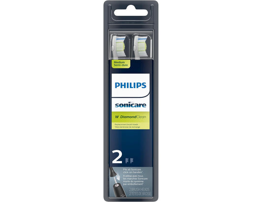 Philips Sonicare W DiamondClean Replacement Brush Heads, White - 2 Pack