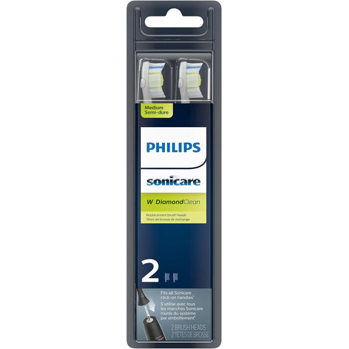 Philips Sonicare W DiamondClean Replacement Brush Heads, White - 2 Pack