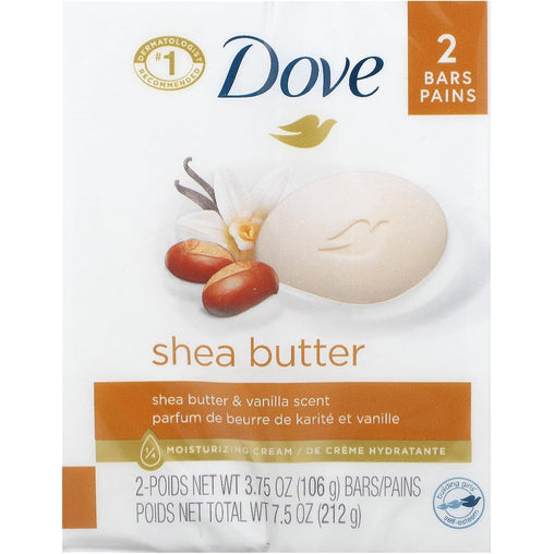 Dove Shea Butter Bars - 2 x 75g