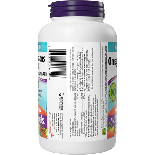 Webber Naturals Omega-3 Fish Oil 1000 mg – 210 Softgels