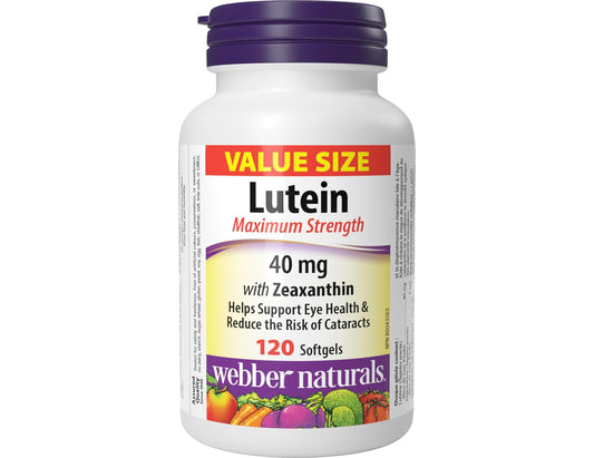 Webber Naturals Lutein 40 mg, 120 Softgels