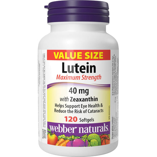 Webber Naturals Lutein 40 mg, 120 Softgels