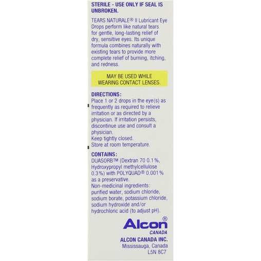 Tears Naturale Solution II, 15 mL