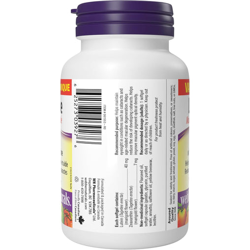 Webber Naturals Lutein 40 mg, 120 Softgels