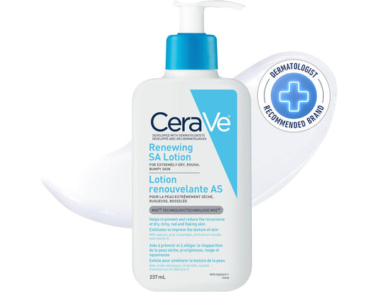 CeraVe SALICYLIC ACID Lotion, Renewing SA Exfoliating Body Lotion for Dry, Rough & Bumpy Skin, 237ML