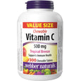 Webber Naturals Vitamin C Chewable 500 mg, 300 t, Tropical Breeze