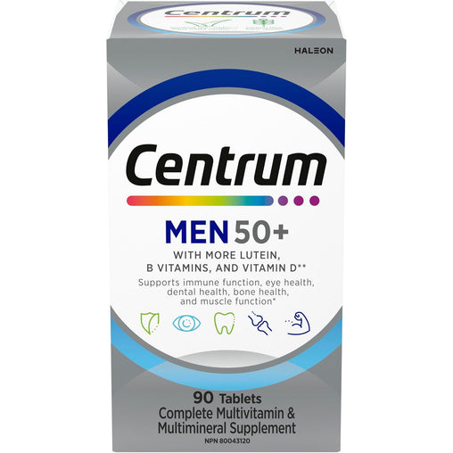 Centrum Men 50+ Multivitamin & Multimineral Supplement – 90 Tablets