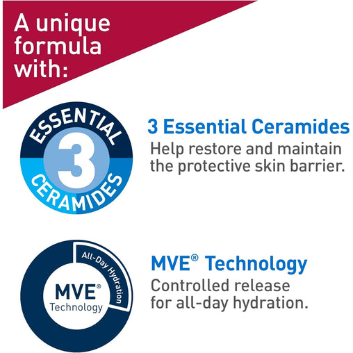 CeraVe Itchy Skin Relief Moisturizing Crean. For Dry & Itchy skin. Anti-itch cream for minor skin irritations, sunburn relief, insect bug bites & scrapes, 1% Pramoxine. Fragrance Free, 340g