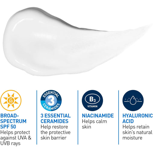 CeraVe AM Face Moisturizer SPF 50 - 89 ml