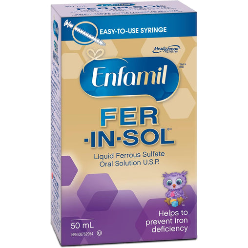 Enfamil FER-IN-SOL Liquid Ferrous Sulfate Oral Solution U.S.P., 50 mL