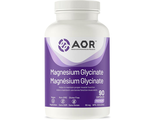 AOR Magnesium Glycinate Supplement, 90 ct