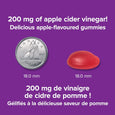 Webber Naturals Apple Cider Vinegar Gummy, 200 mg,90 Gummies