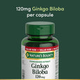 Nature's Bounty Ginkgo Biloba 120 mg, 180 Capsules