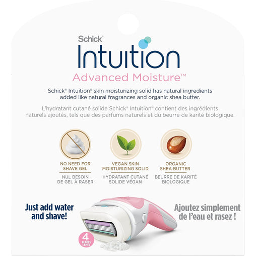Schick Intuition Advanced Moisture Women's Razor Refills with Shea Butter – 6 ct