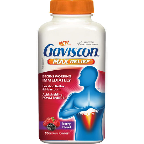 Gaviscon Max Relief Berry - 50 Chewable Tablets