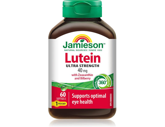 Jamieson Lutein 40 mg Ultra Strength, 60 Softgels