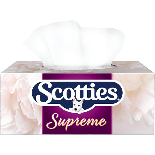 Scotties Supreme 3-Ply Facial Tissues – 6 Boxes (81 Tissues In Each)