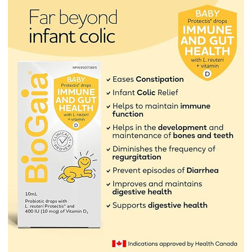 BioGaia Protectis Probiotic Drops with Vitamin D, 10 mL