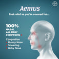 AERIUS Allergy Medicine, Fast Relief, 24-Hour, Non-Drowsy, 40 count