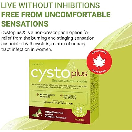 Cystoplus Sodium Citrate Powder, 6 Sachets