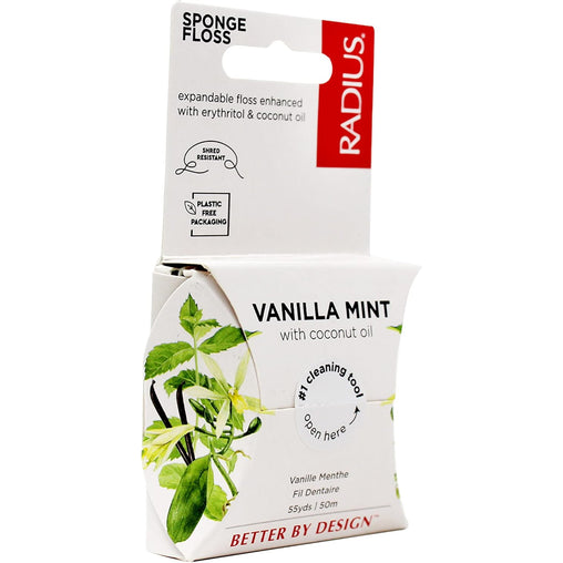 RADIUS Vanilla Mint Dental Floss 55 Yards