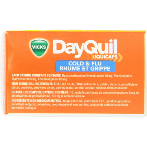 Vicks DayQuil & NyQuil Cold & Flu Multi-Symptom Relief LiquiCaps – 48 Capsules