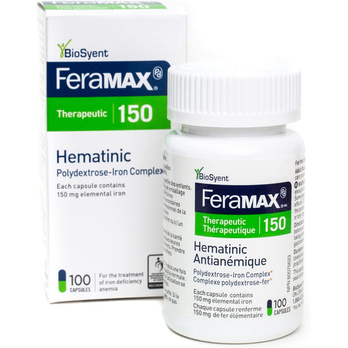 FeraMAX Pd Therapeutic 150 Iron Supplement – 100 Capsules