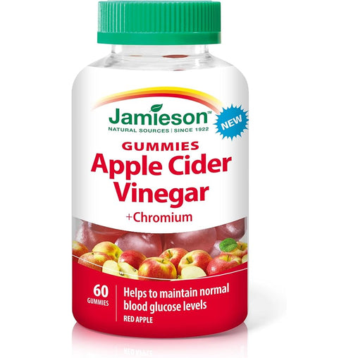 Jamieson Apple Cider Vinegar + Chromium Gummies, 60 Count