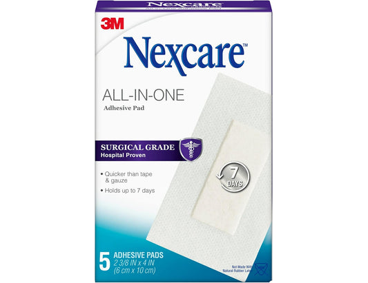 Nexcare All-in-One Adhesive Pad 6 cm x 10 cm – 5 Count